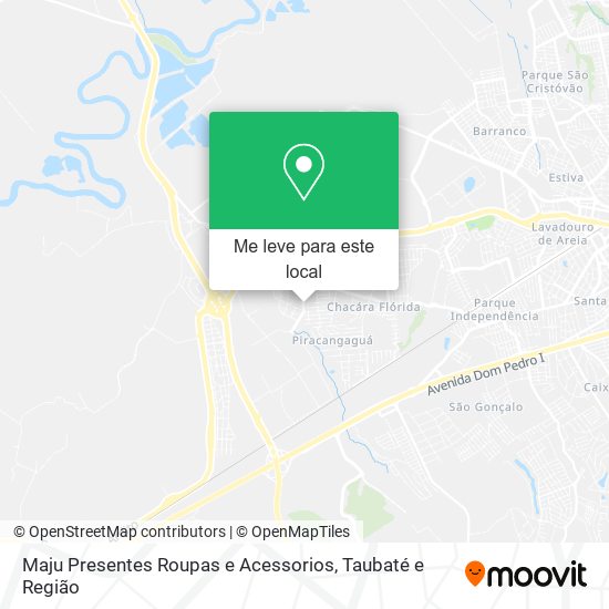 Maju Presentes Roupas e Acessorios mapa