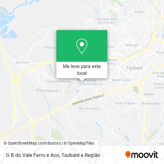 G B do Vale Ferro e Aco mapa