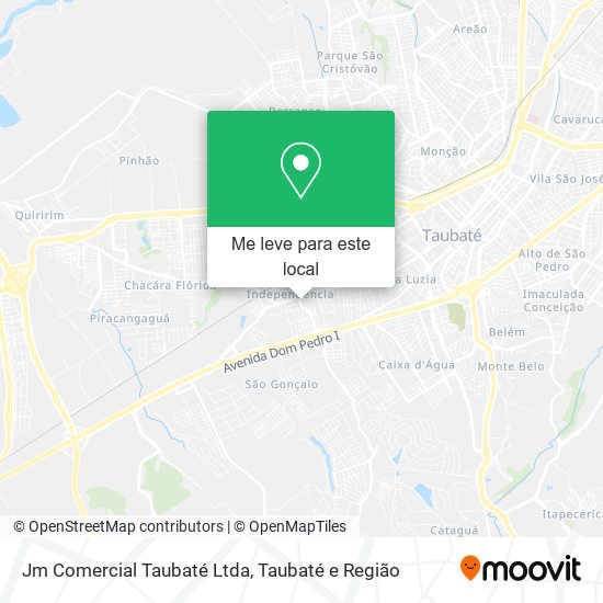 Jm Comercial Taubaté Ltda mapa