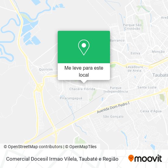 Comercial Docesil Irmao Vilela mapa
