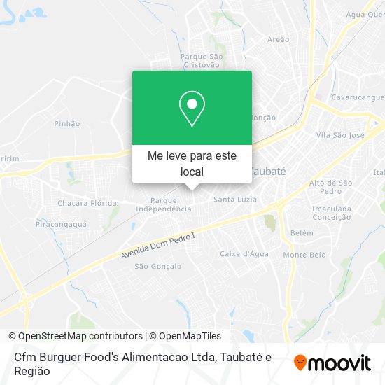 Cfm Burguer Food's Alimentacao Ltda mapa