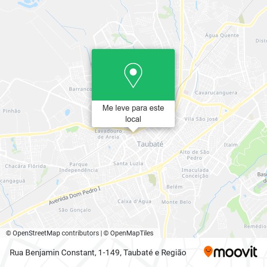 Rua Benjamin Constant, 1-149 mapa