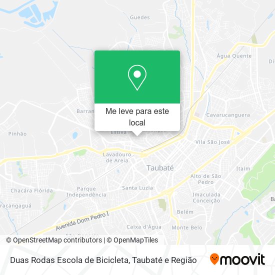 Duas Rodas Escola de Bicicleta mapa