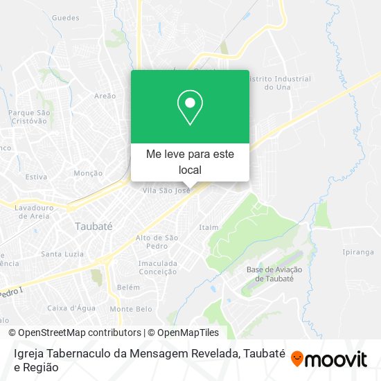 Igreja Tabernaculo da Mensagem Revelada mapa