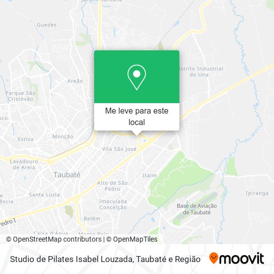 Studio de Pilates Isabel Louzada mapa