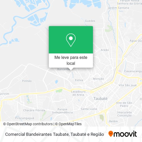 Comercial Bandeirantes Taubate mapa