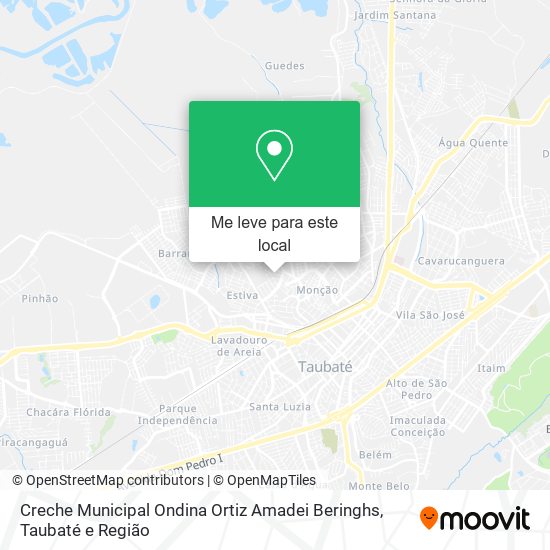 Creche Municipal Ondina Ortiz Amadei Beringhs mapa