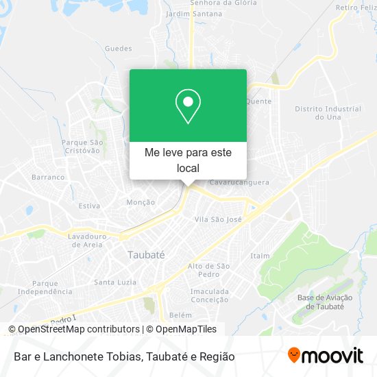 Bar e Lanchonete Tobias mapa