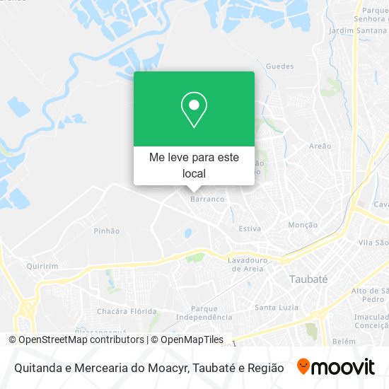 Quitanda e Mercearia do Moacyr mapa