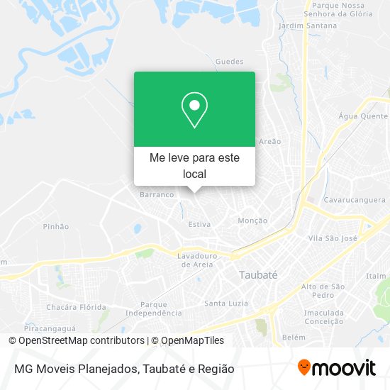 MG Moveis Planejados mapa