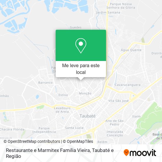 Restaurante e Marmitex Familia Vieira mapa