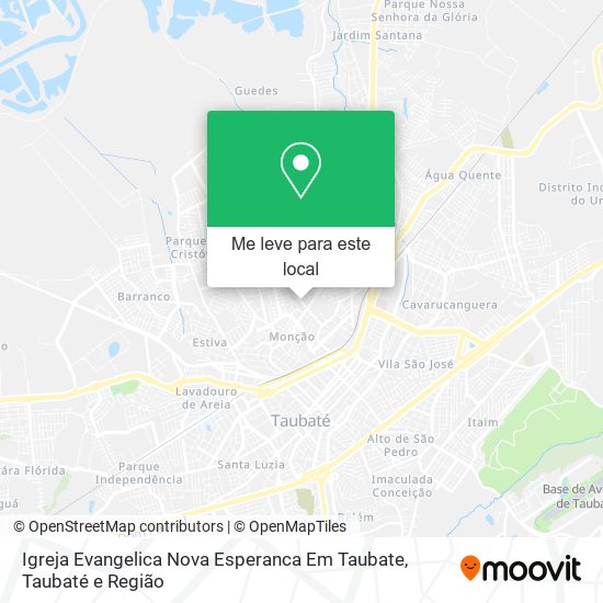 Igreja Evangelica Nova Esperanca Em Taubate mapa