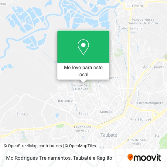 Mc Rodrigues Treinamentos mapa