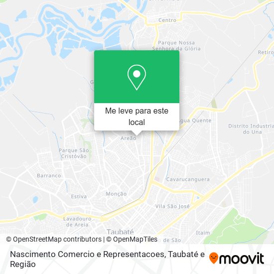 Nascimento Comercio e Representacoes mapa
