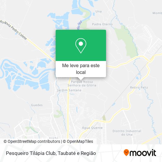 Pesqueiro Tilápia Club mapa