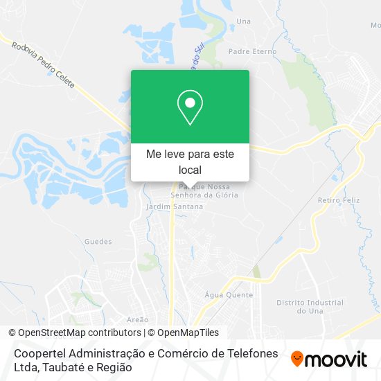 Coopertel Administração e Comércio de Telefones Ltda mapa