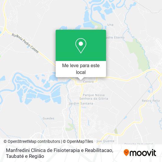 Manfredini Clinica de Fisioterapia e Reabilitacao mapa