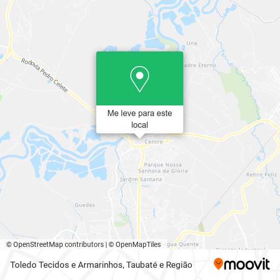 Toledo Tecidos e Armarinhos mapa
