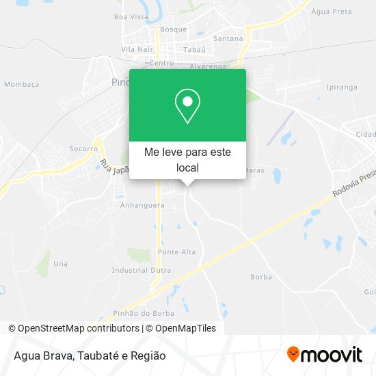 Agua Brava mapa