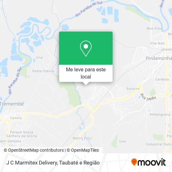 J C Marmitex Delivery mapa