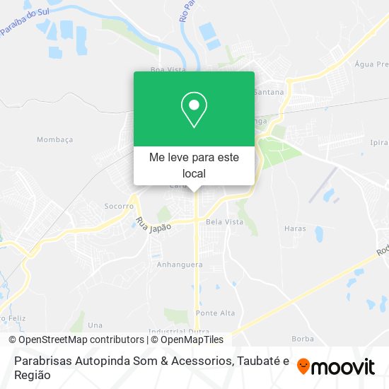 Parabrisas Autopinda Som & Acessorios mapa