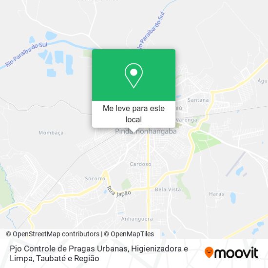 Pjo Controle de Pragas Urbanas, Higienizadora e Limpa mapa