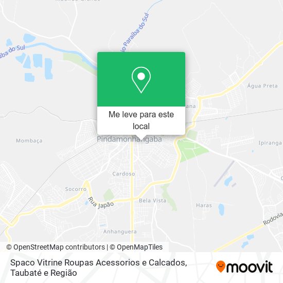 Spaco Vitrine Roupas Acessorios e Calcados mapa