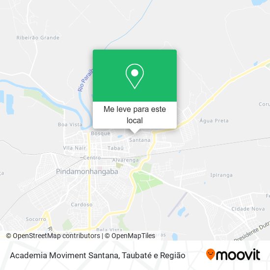 Academia Moviment Santana mapa