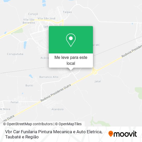 Vbr Car Funilaria Pintura Mecanica e Auto Eletrica mapa