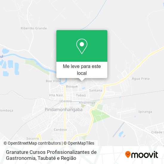 Granature Cursos Profissionalizantes de Gastronomia mapa