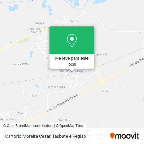 Cartorio Moreira Cesar mapa