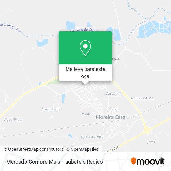 Mercado Compre Mais mapa