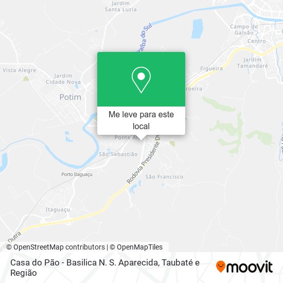 Casa do Pão - Basilica N. S. Aparecida mapa