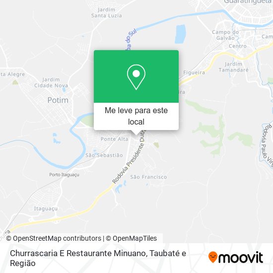 Churrascaria E Restaurante Minuano mapa