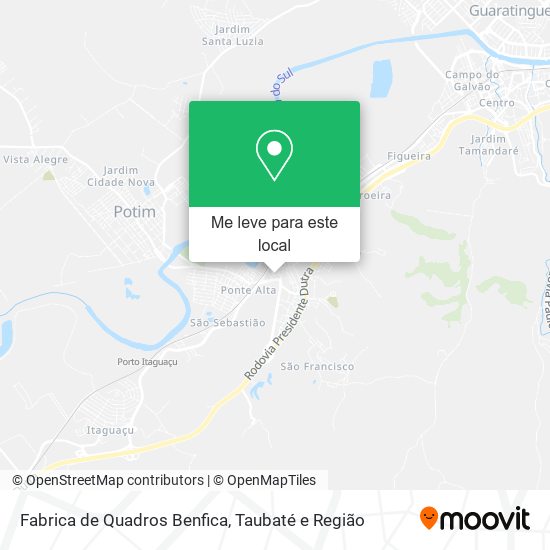 Fabrica de Quadros Benfica mapa