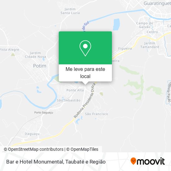 Bar e Hotel Monumental mapa