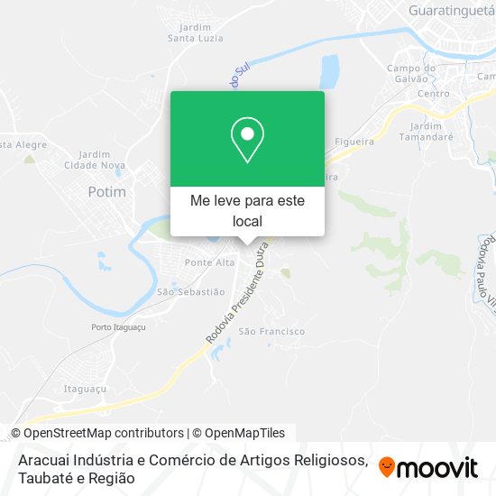 Aracuai Indústria e Comércio de Artigos Religiosos mapa