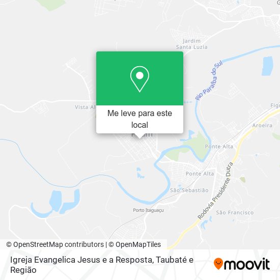 Igreja Evangelica Jesus e a Resposta mapa