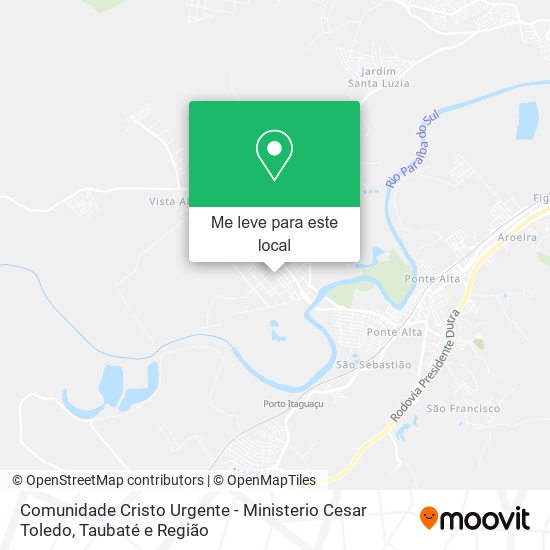 Comunidade Cristo Urgente - Ministerio Cesar Toledo mapa