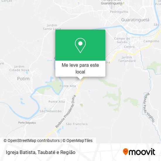 Igreja Batista mapa