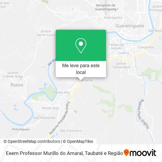 Eeem Professor Murillo do Amaral mapa