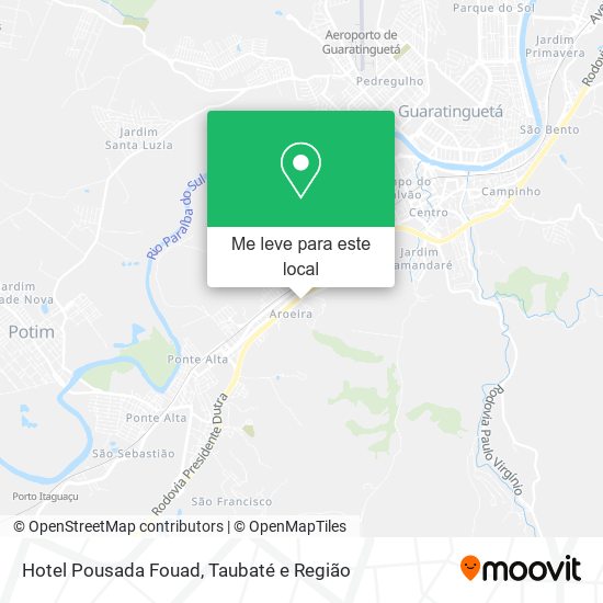 Hotel Pousada Fouad mapa