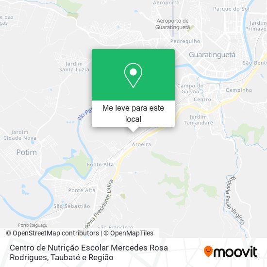 Centro de Nutrição Escolar Mercedes Rosa Rodrigues mapa
