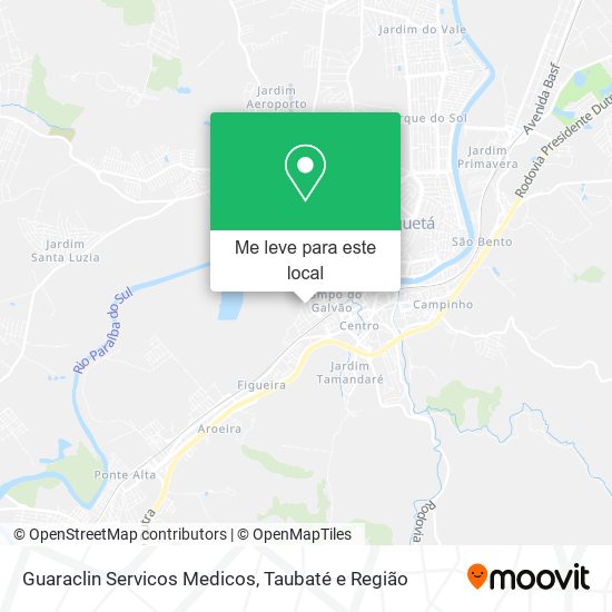 Guaraclin Servicos Medicos mapa