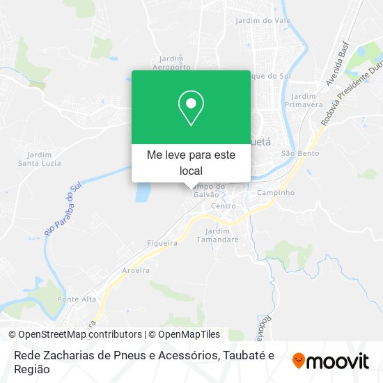 Rede Zacharias de Pneus e Acessórios mapa