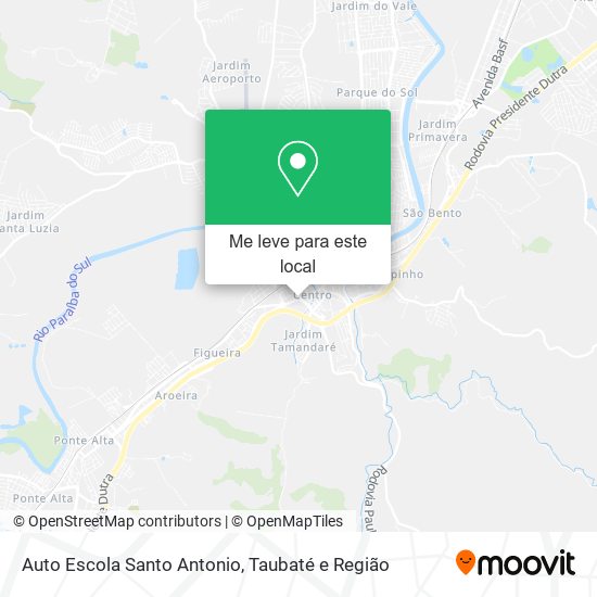Auto Escola Santo Antonio mapa