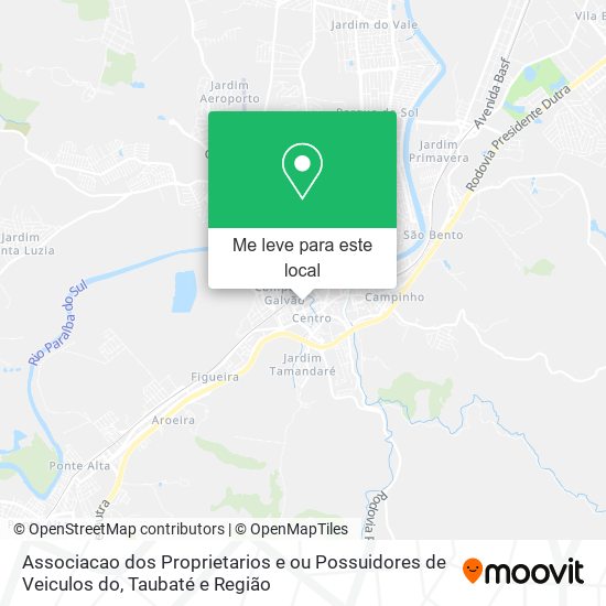 Associacao dos Proprietarios e ou Possuidores de Veiculos do mapa