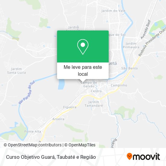Curso Objetivo Guará mapa
