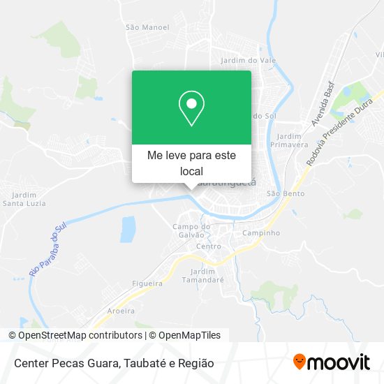 Center Pecas Guara mapa