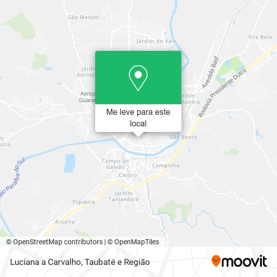 Luciana a Carvalho mapa